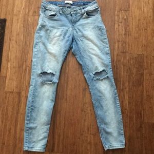 Washed Out Blue Jeans